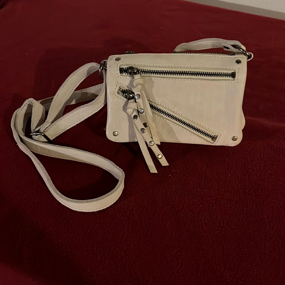 Cream crossbody bag